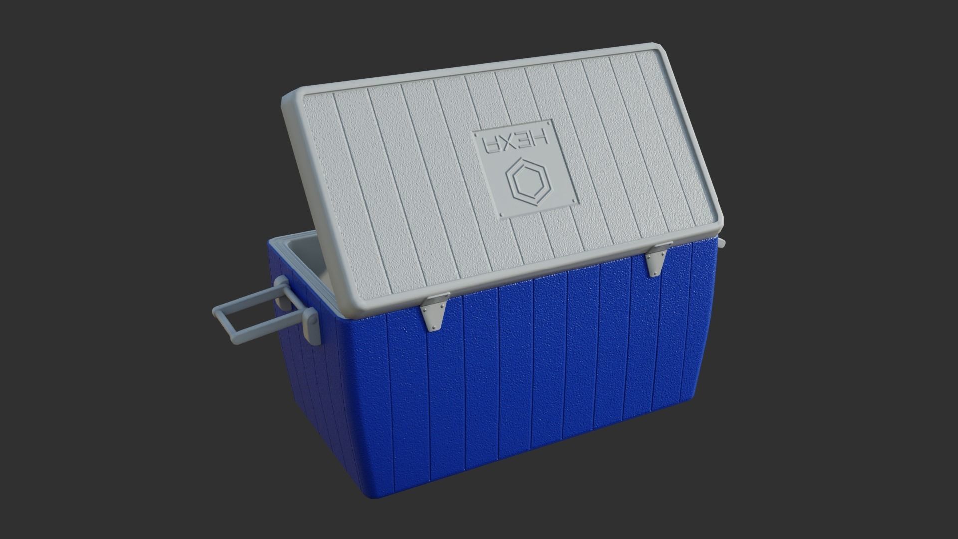 Cooler Box Game-Ready Low-poly 3D model_8