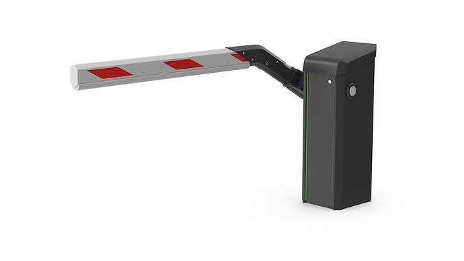 Parking Barrier Low-poly 3D model 4