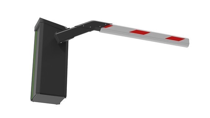 Parking Barrier Low-poly 3D model 5