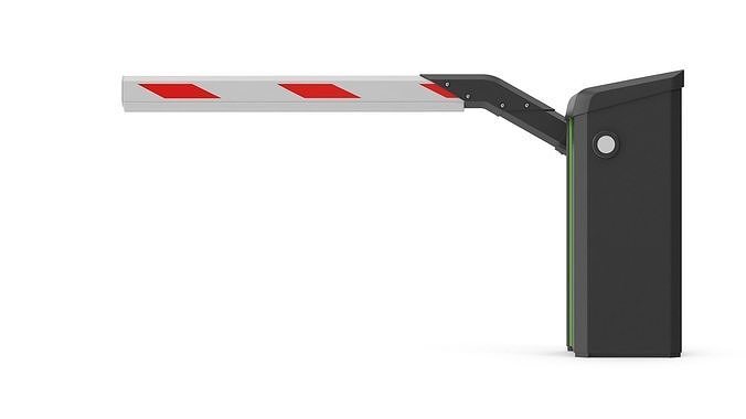 Parking Barrier Low-poly 3D model 2
