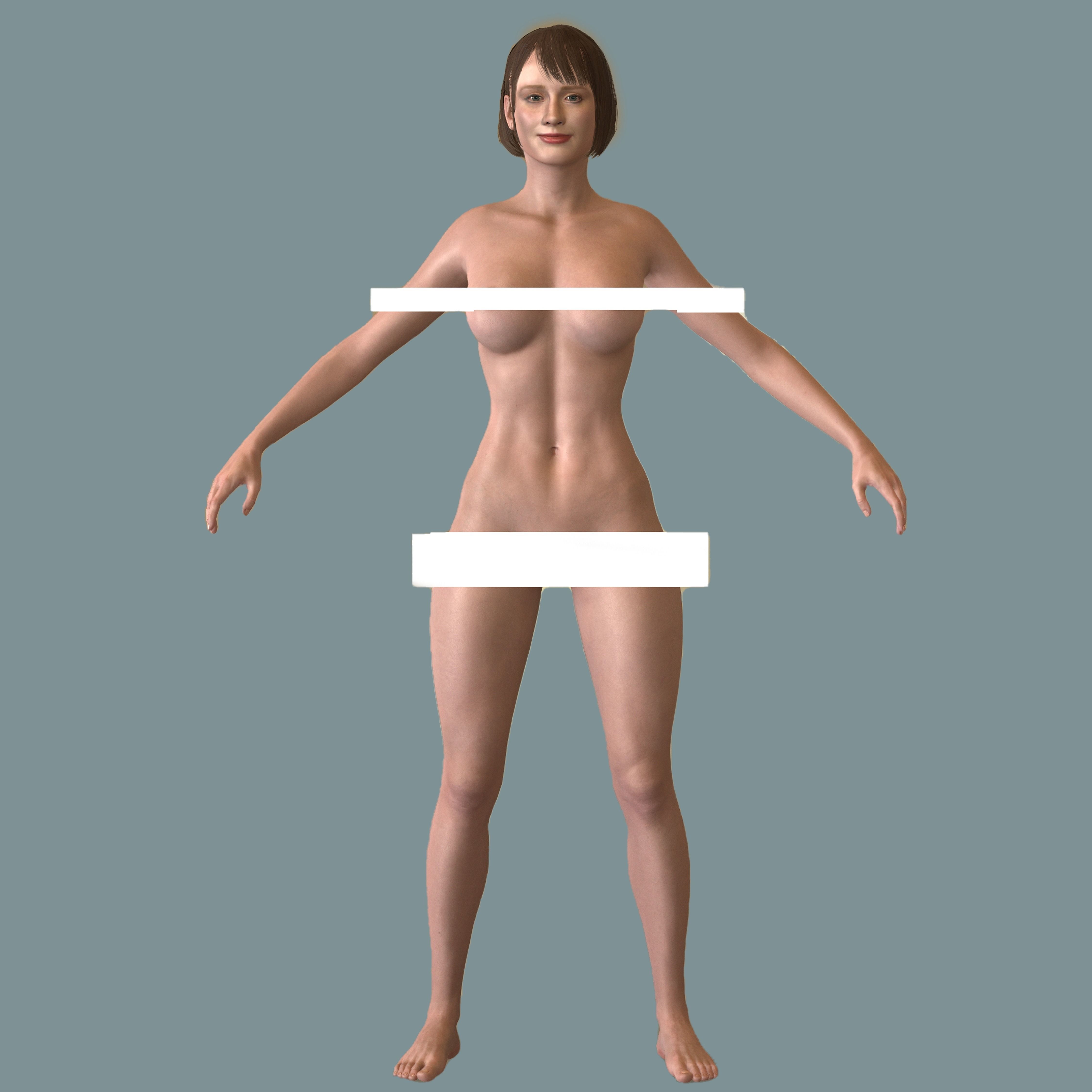 Bryce Dallas Howard  Low-poly 3D model_26