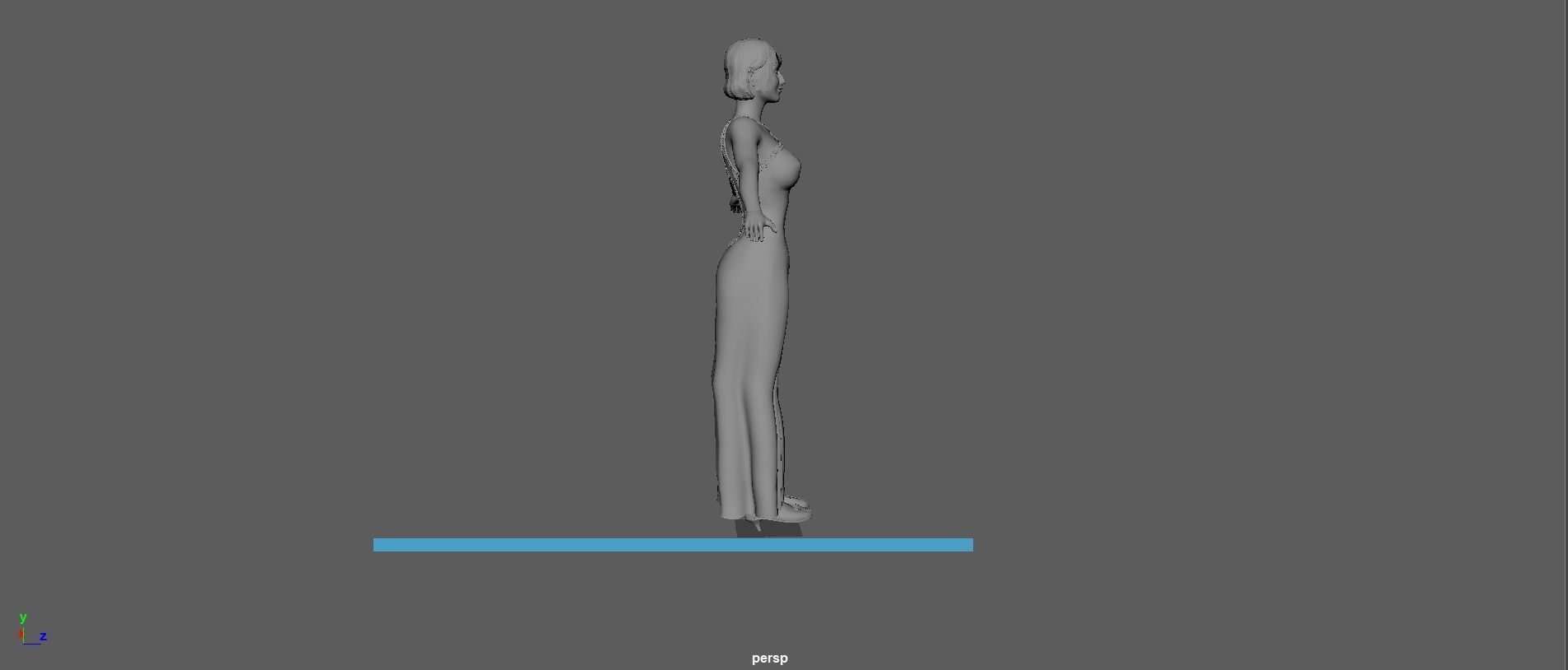 Bryce Dallas Howard  Low-poly 3D model_29