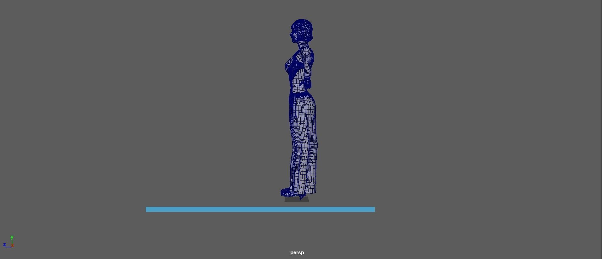 Bryce Dallas Howard  Low-poly 3D model_35