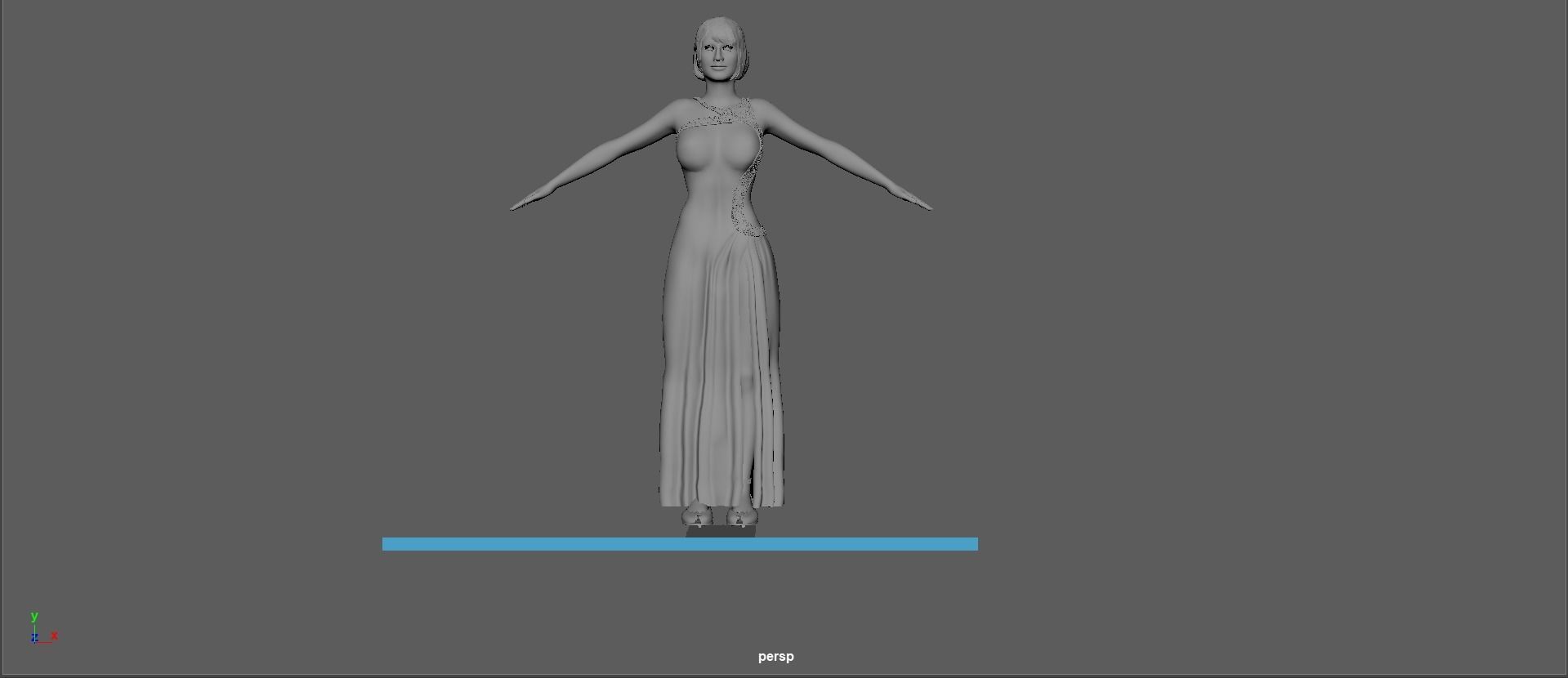 Bryce Dallas Howard  Low-poly 3D model_28