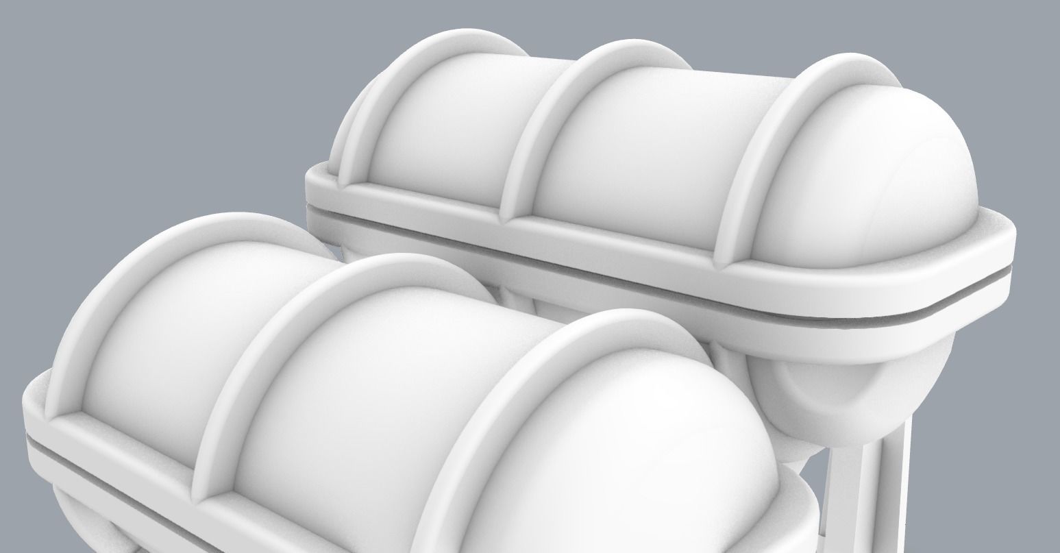 Solas Life Raft with Ramp Low-poly 3D model_3