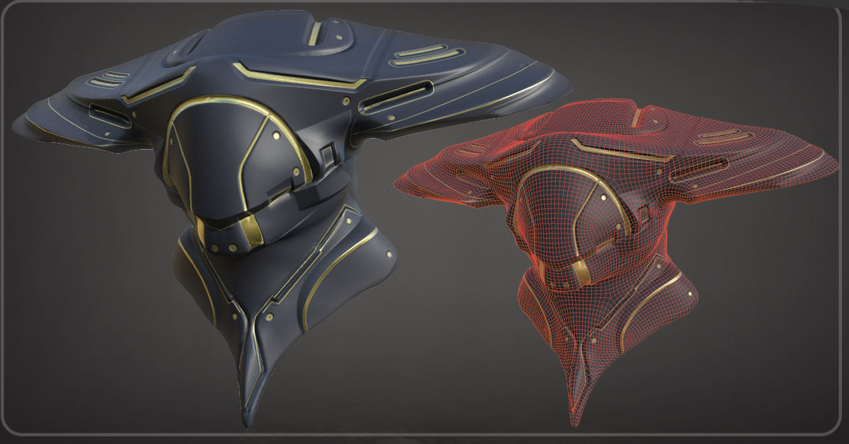 30 SCIFI HELMETS with 4k Textures and UVS for ALL Softwares Low-poly 3D model_2