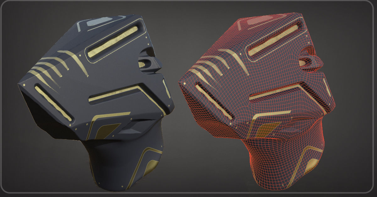 30 SCIFI HELMETS with 4k Textures and UVS for ALL Softwares Low-poly 3D model_6