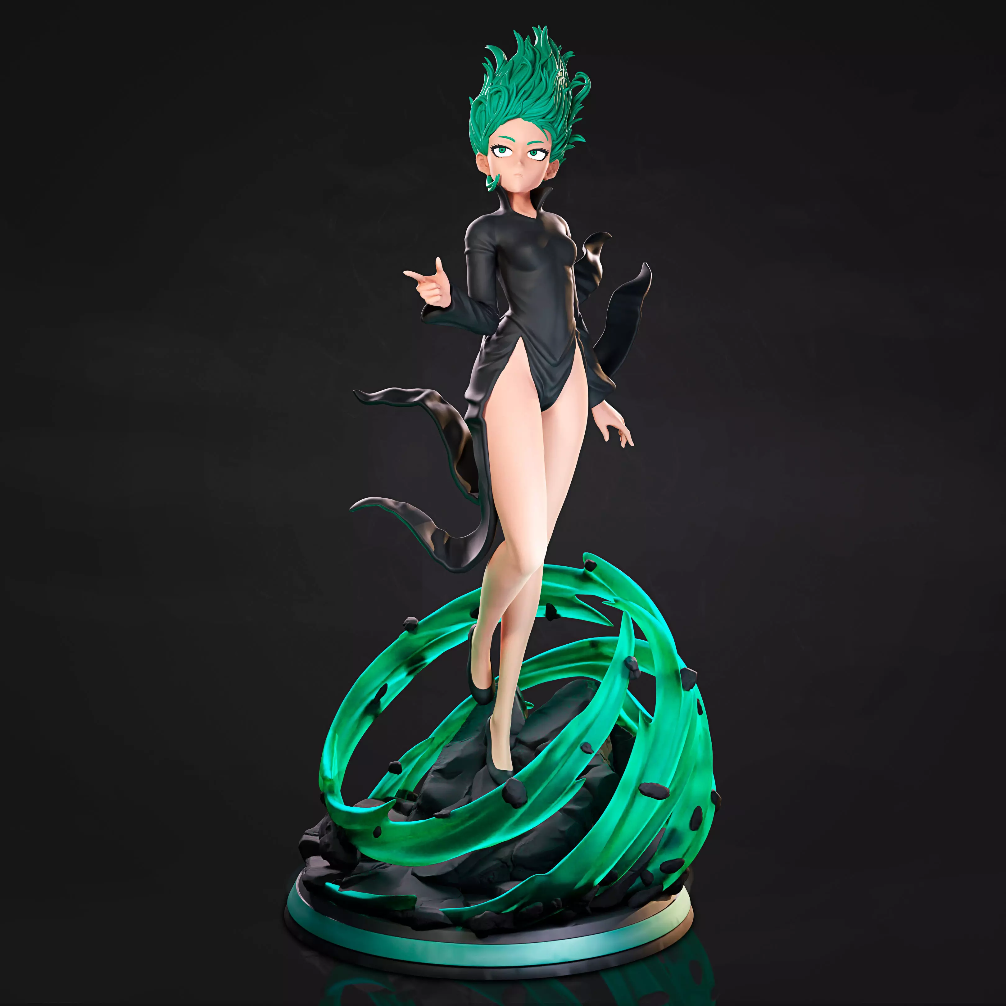 Tatsumaki Statue 230mm - One-Punch Man 3D print model_0