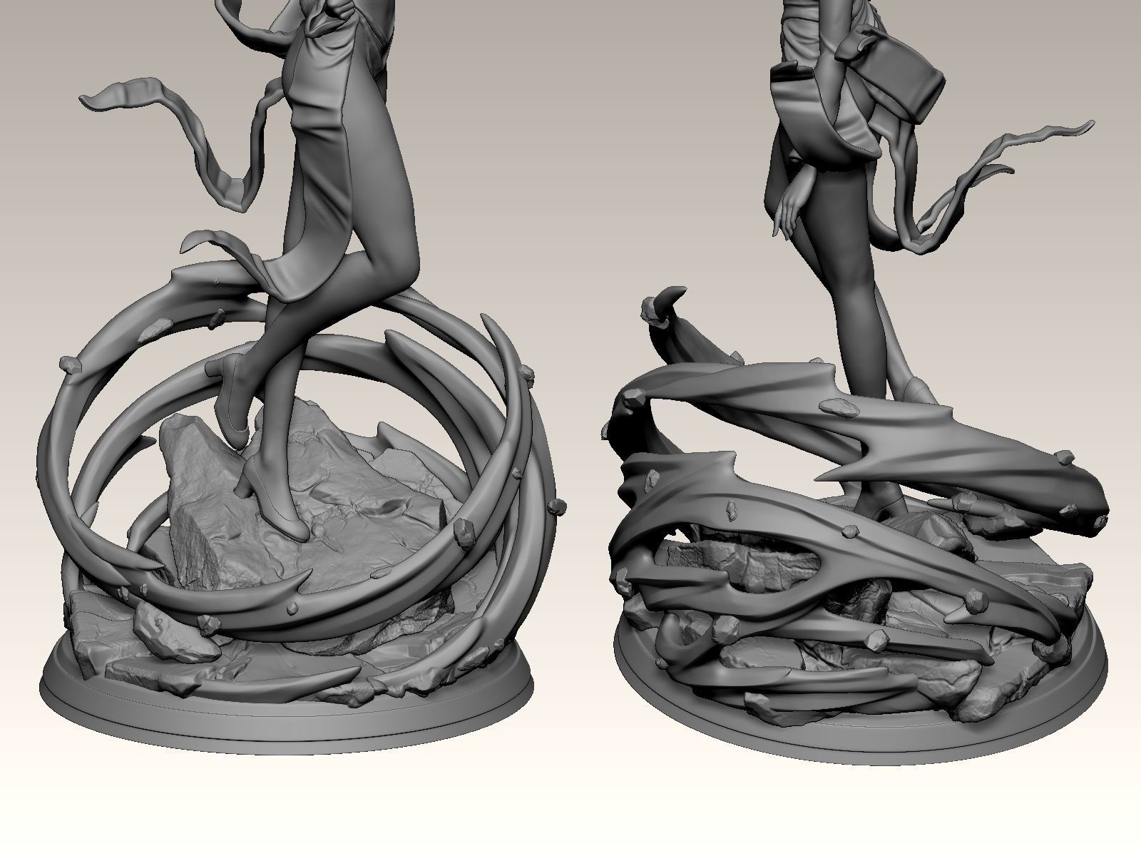 Tatsumaki Statue 230mm - One-Punch Man 3D print model_5