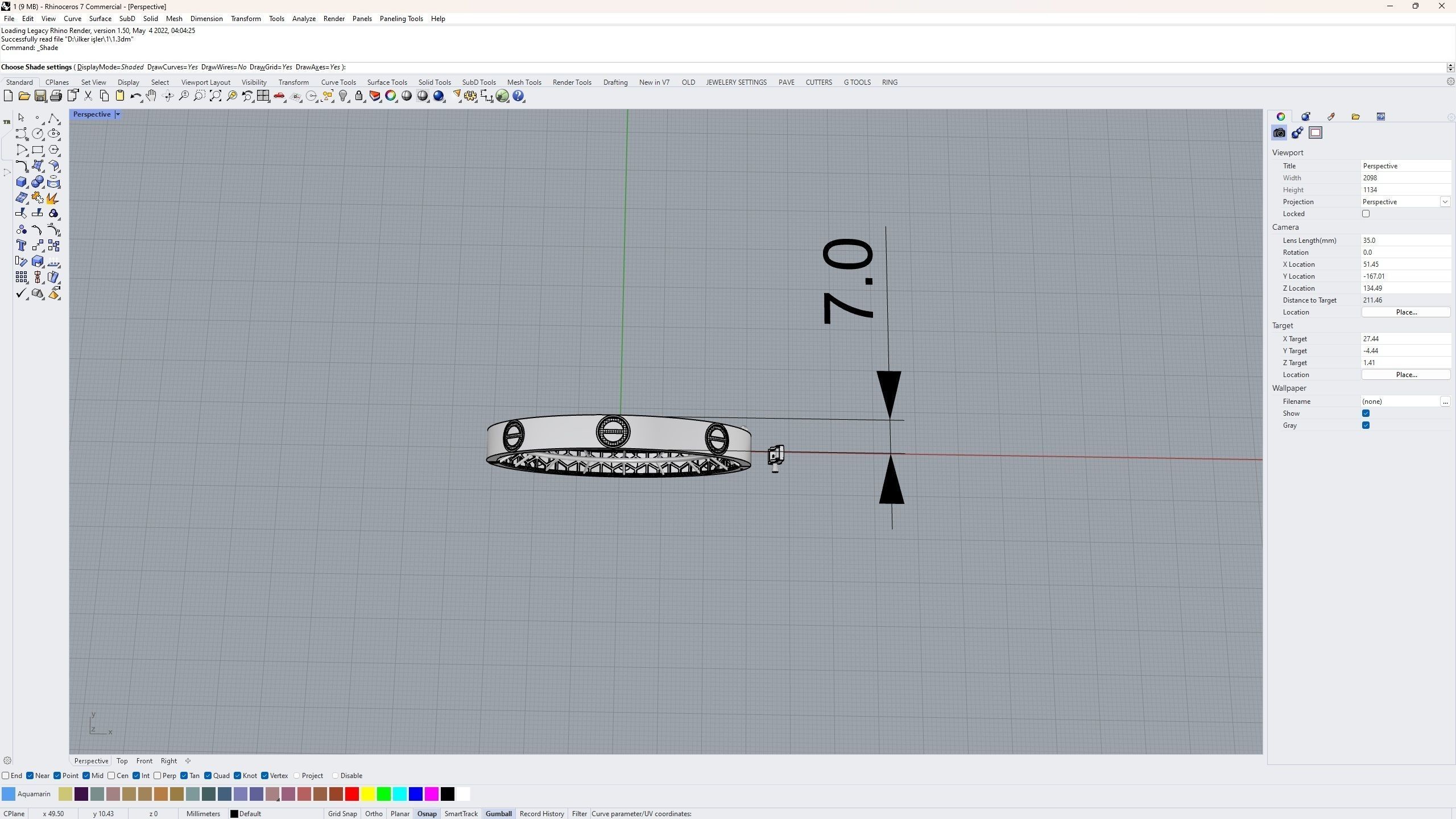 7 mm bracelet 3D print model_3