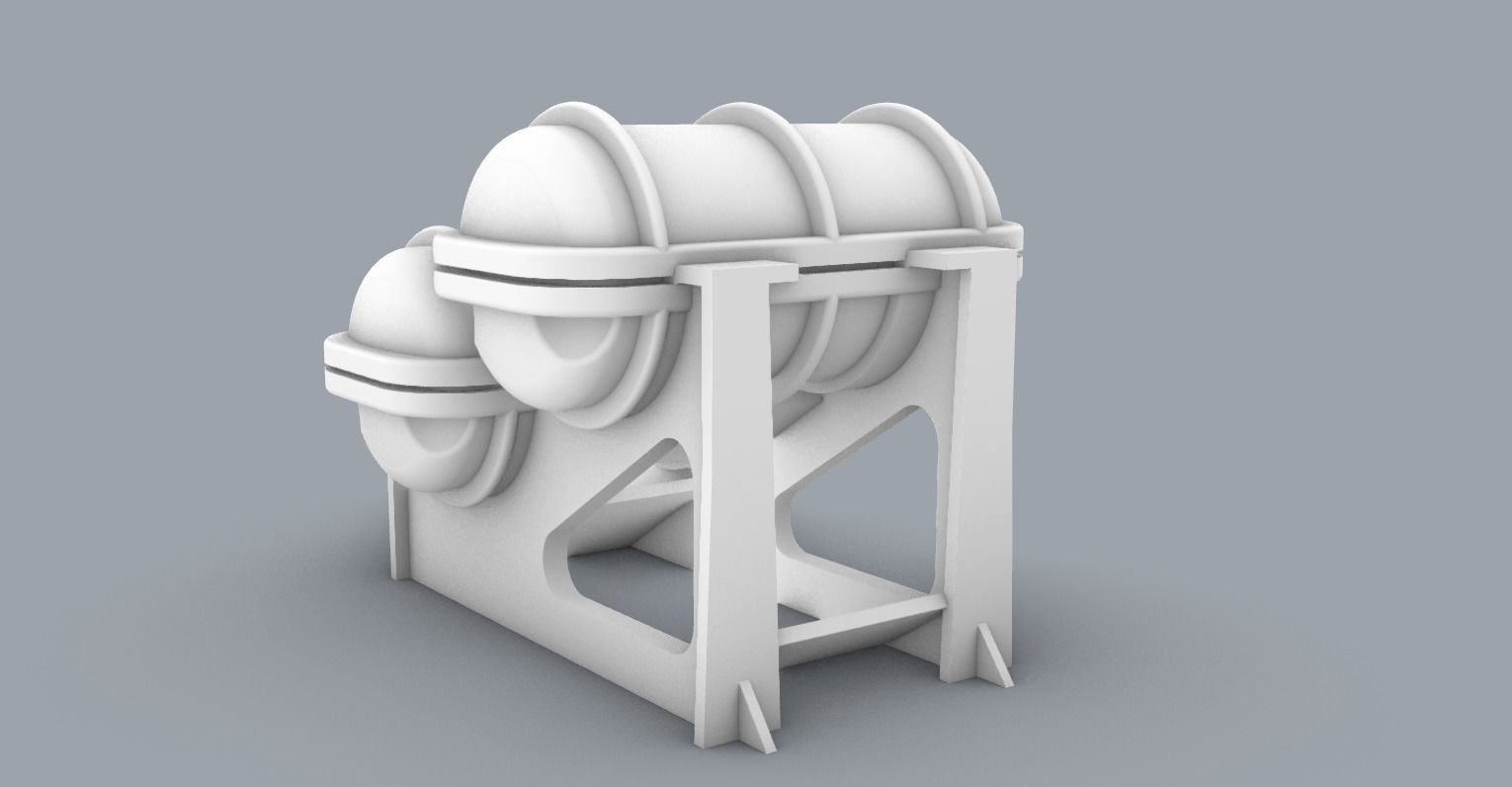 PM Solas Life Raft with Ramp 3D print model_1