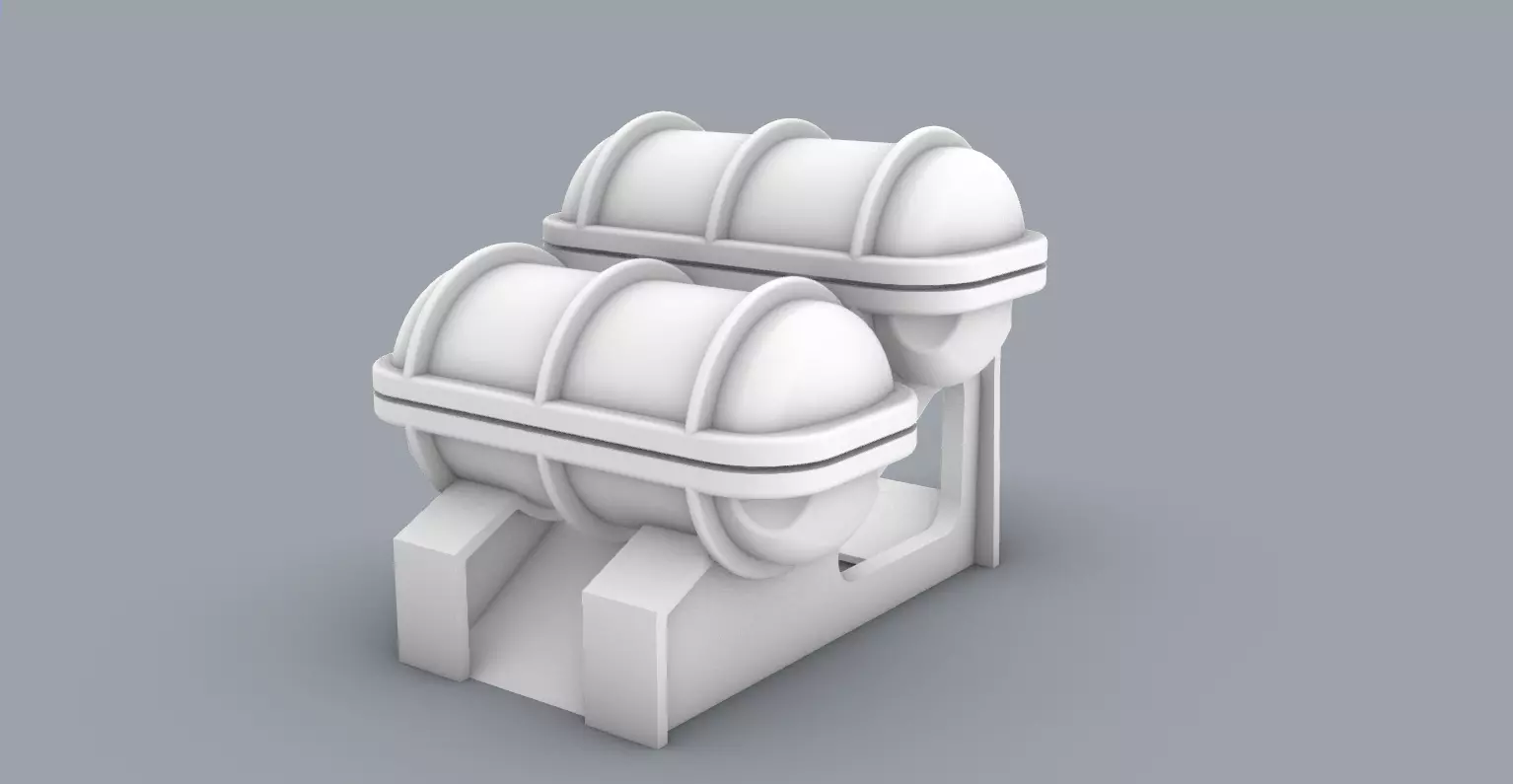 PM Solas Life Raft with Ramp 3D print model_0