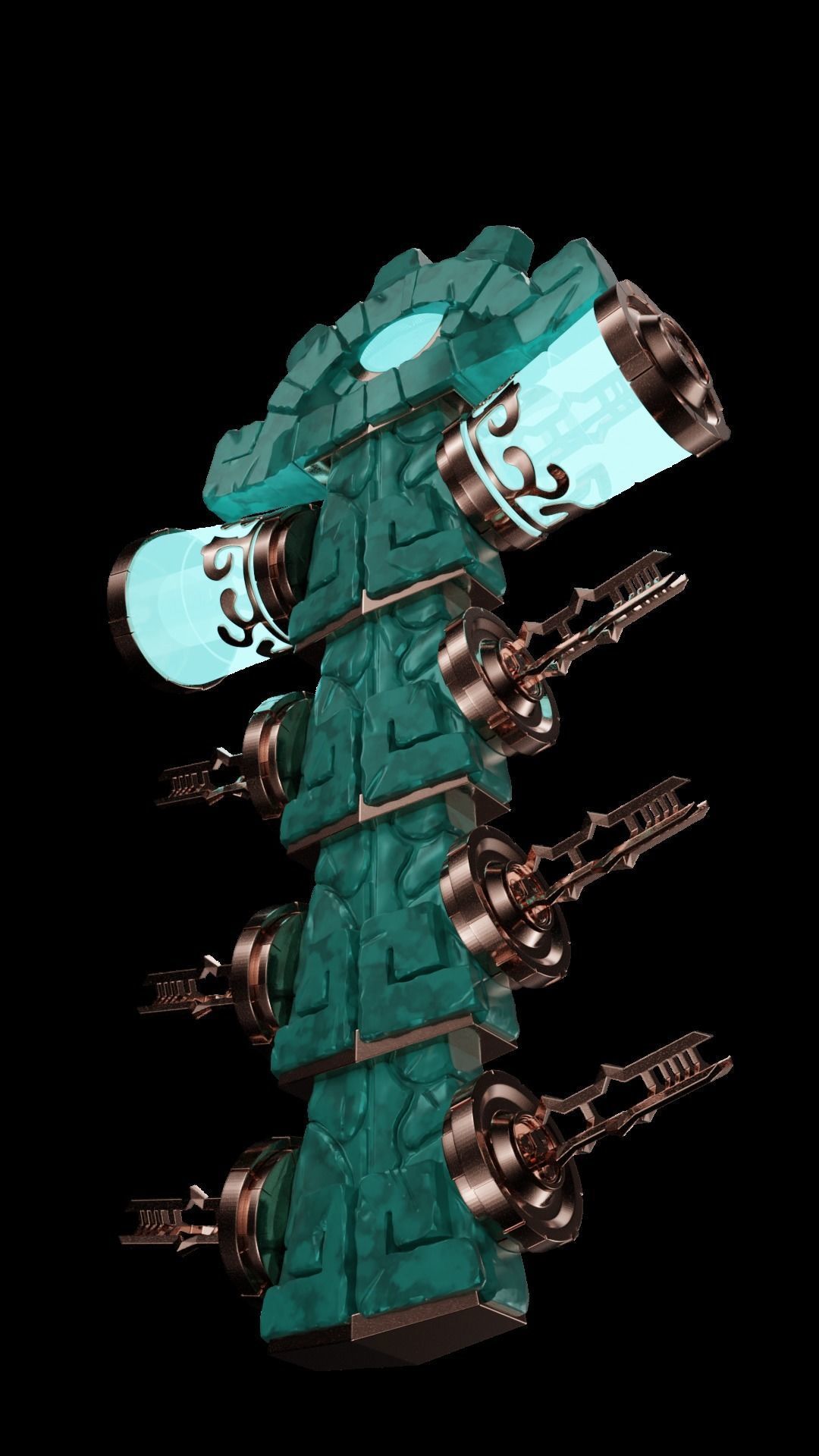 Link UltraHand Energy Cell Capacitor Zelda Tears of The Kingdom 3D print model_4