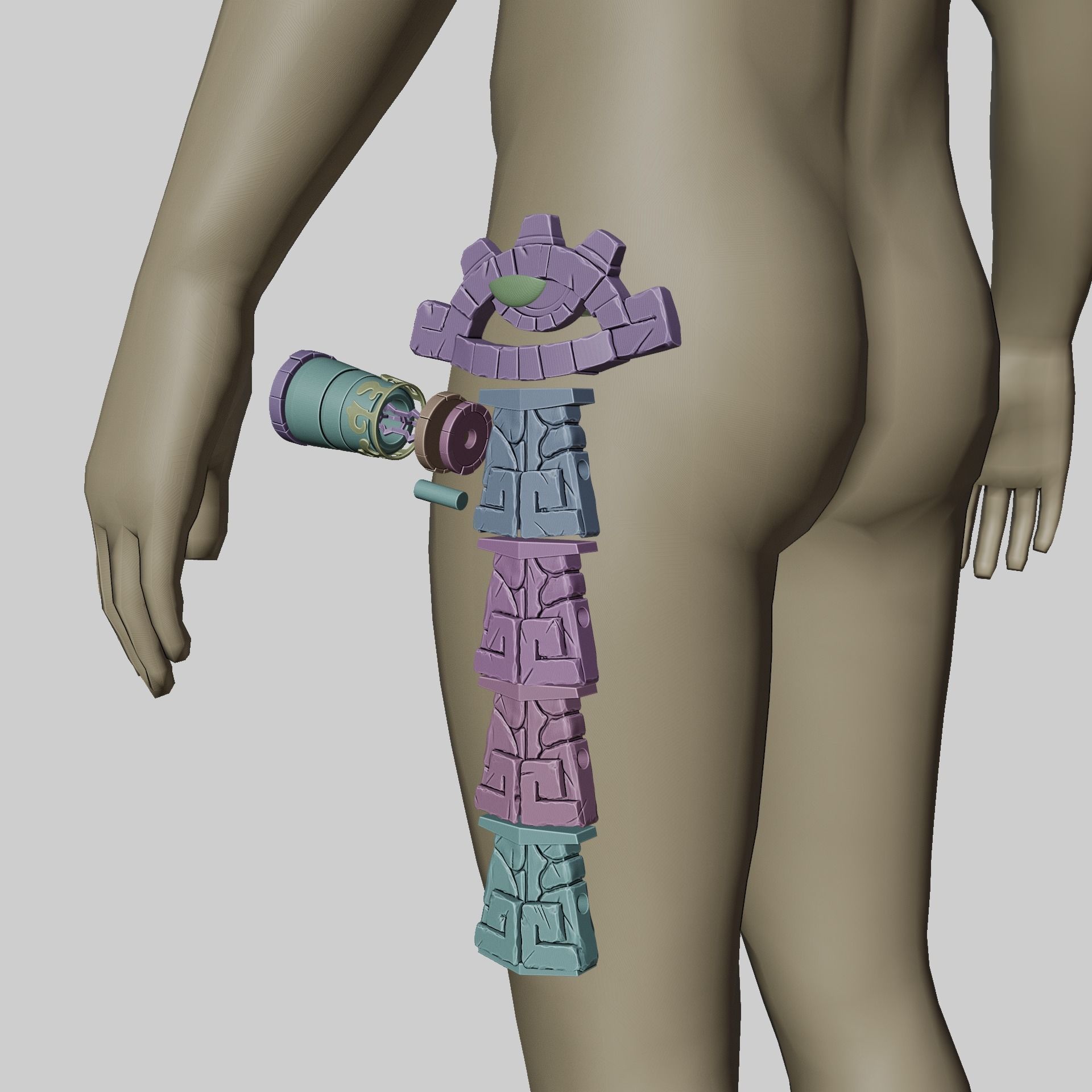 Link UltraHand Energy Cell Capacitor Zelda Tears of The Kingdom 3D print model_13