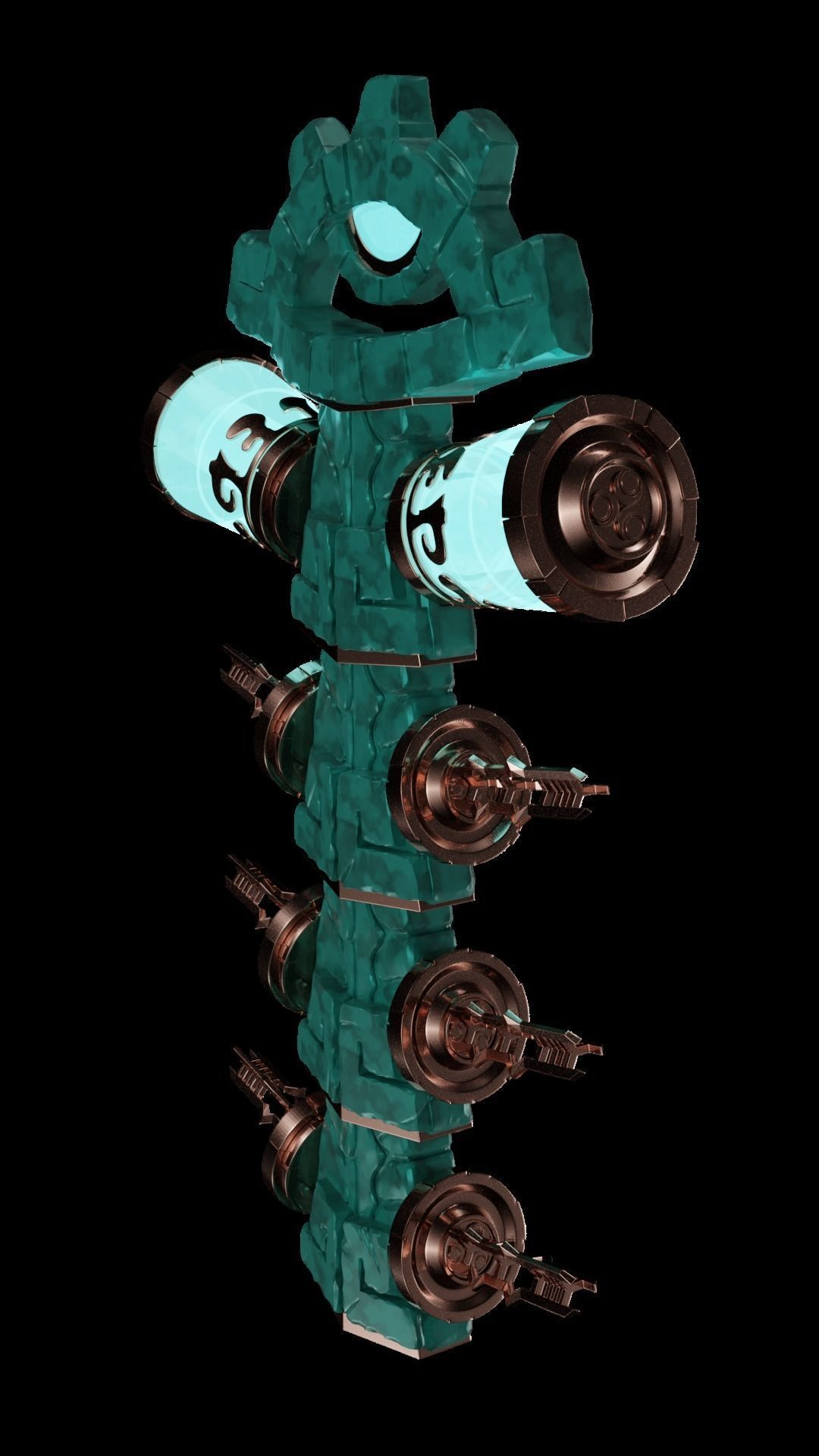 Link UltraHand Energy Cell Capacitor Zelda Tears of The Kingdom 3D print model_6