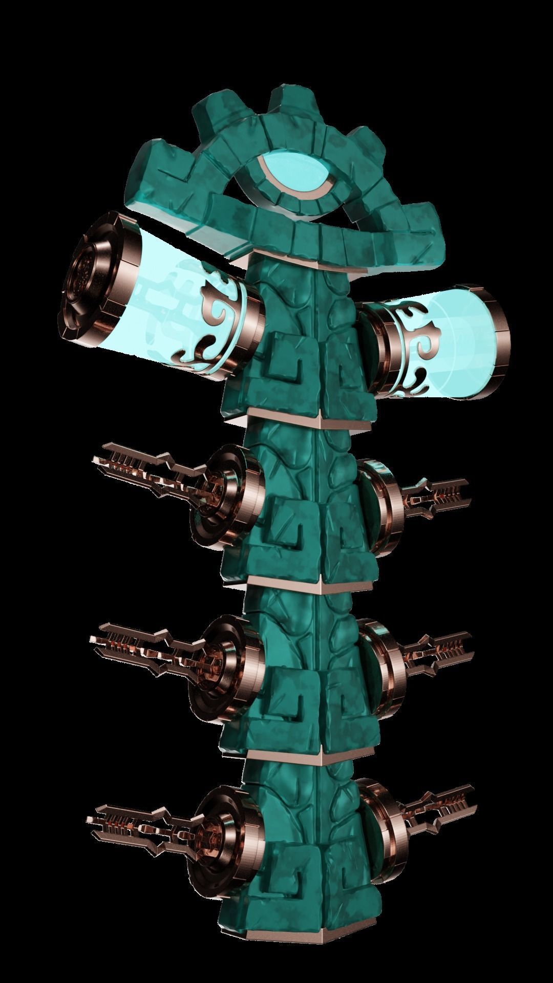 Link UltraHand Energy Cell Capacitor Zelda Tears of The Kingdom 3D print model_3