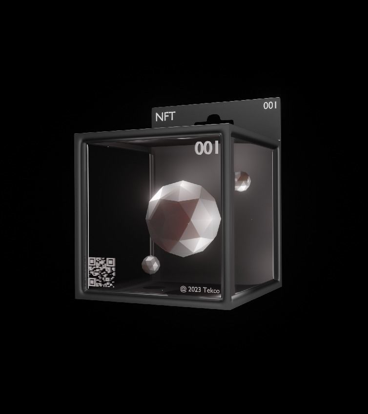 NFT BOX template for Blender 3D model Free low-poly 3D model_4