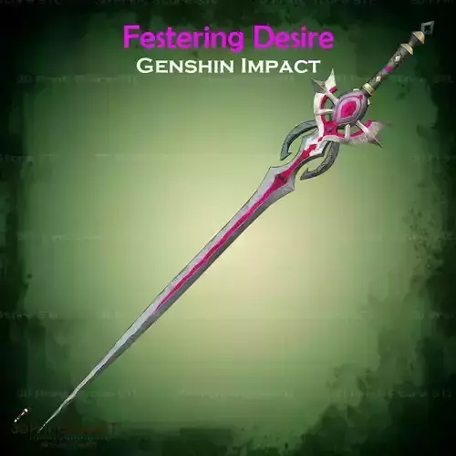 Festering Desire Cosplay Genshin Impact - STL File