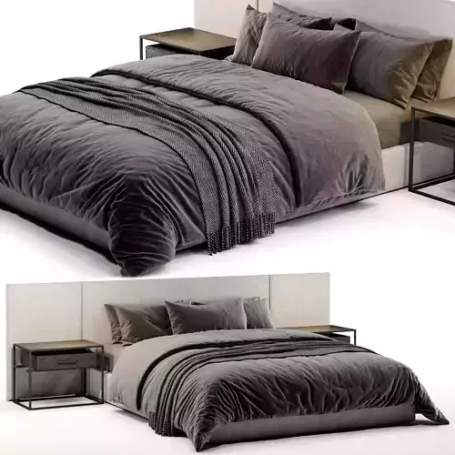 Rh Modena Extended Panel Bed