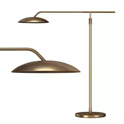 ASHER FLOOR LAMP - ANTIQUED BRASS