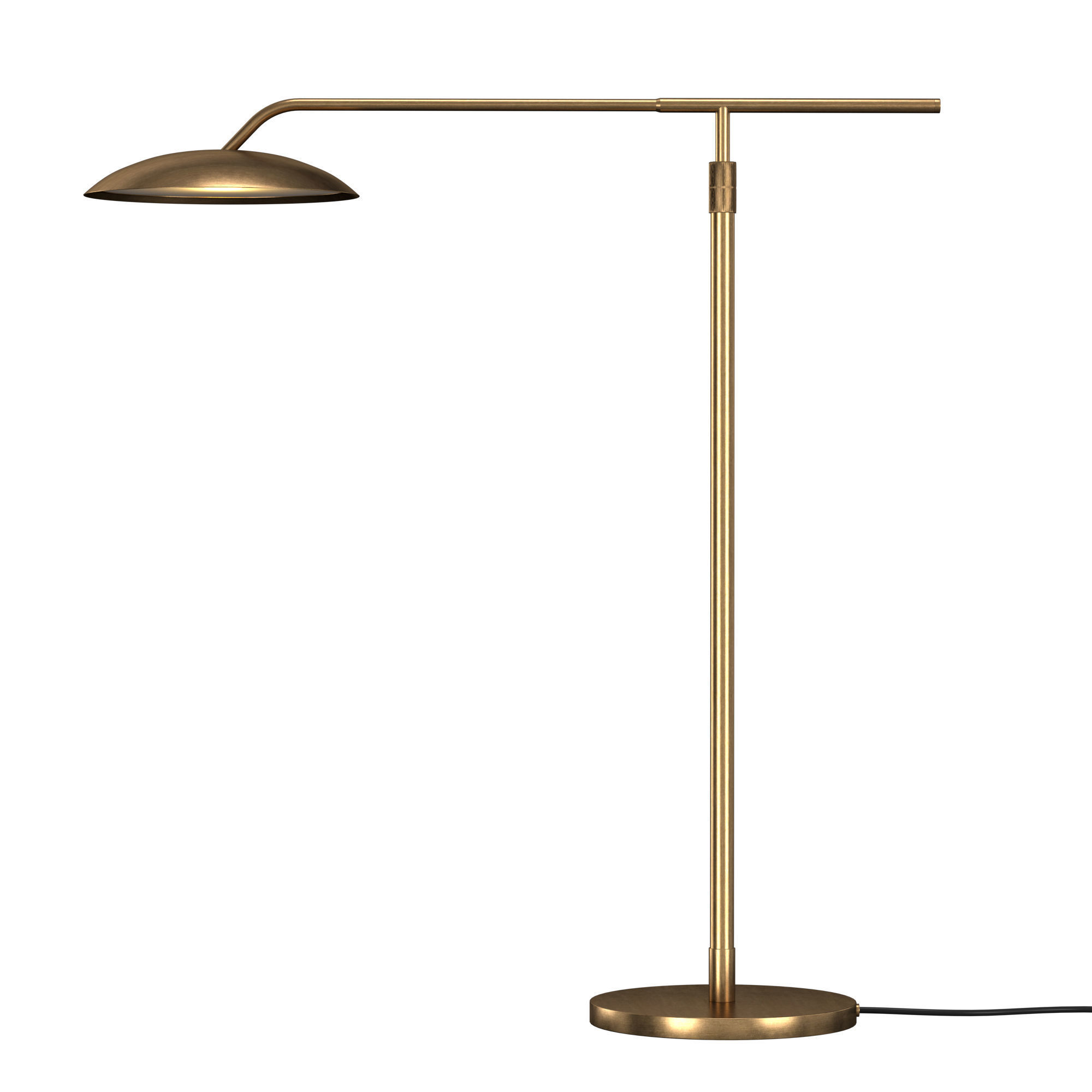 ASHER FLOOR LAMP - ANTIQUED BRASS 3D model_4