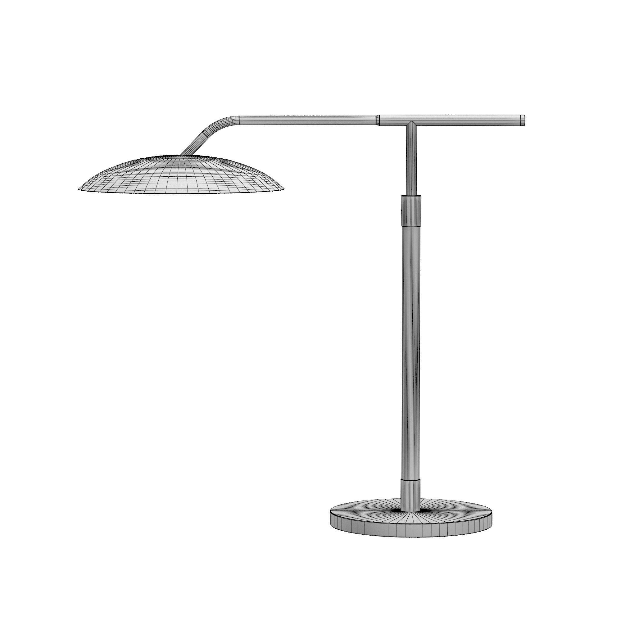 ASHER TABLE LAMP - ANTIQUED BRASS 3D model_5