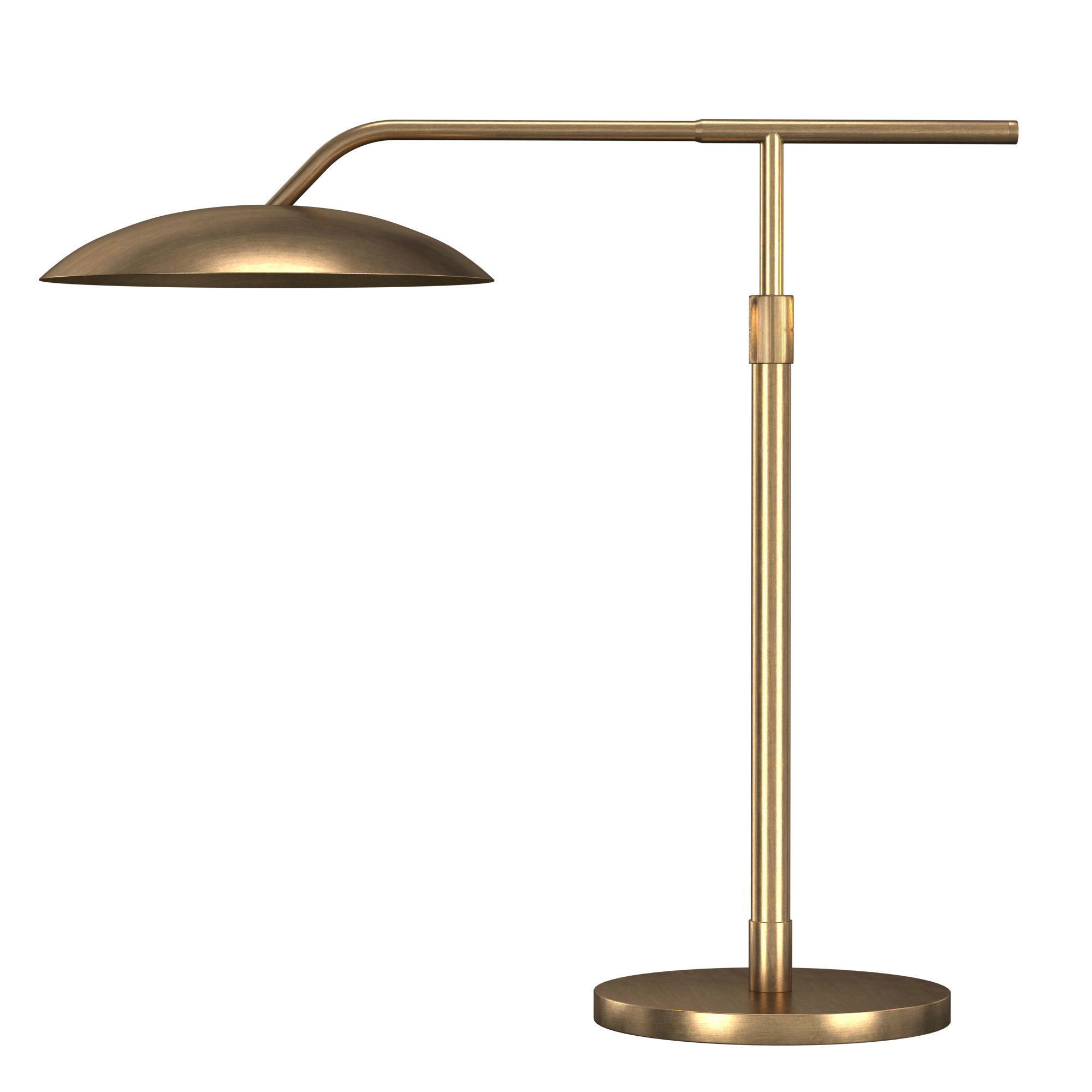 ASHER TABLE LAMP - ANTIQUED BRASS 3D model_4