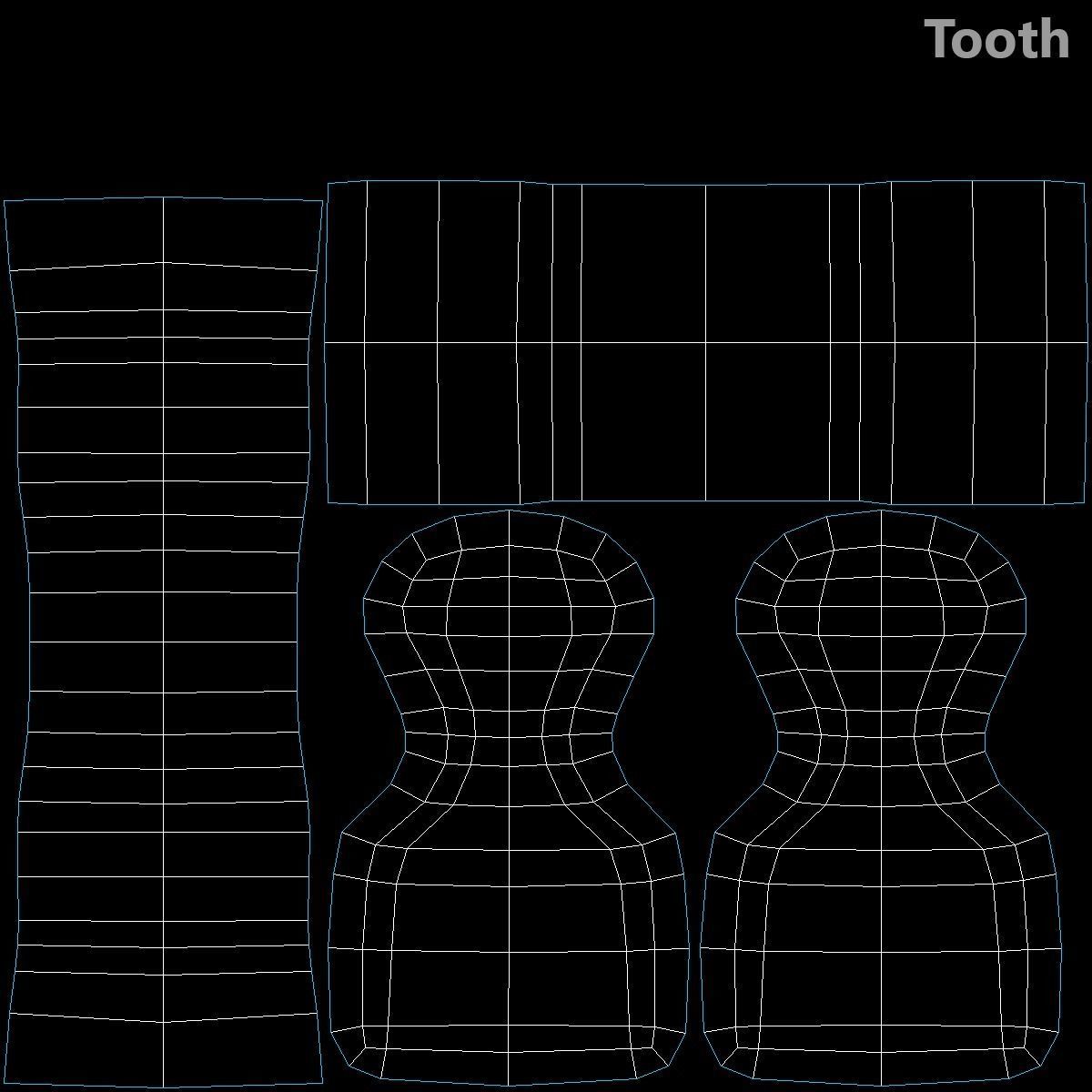 Zip Fastener For Outerwear With 5cm Teeth Rows 3D model_22