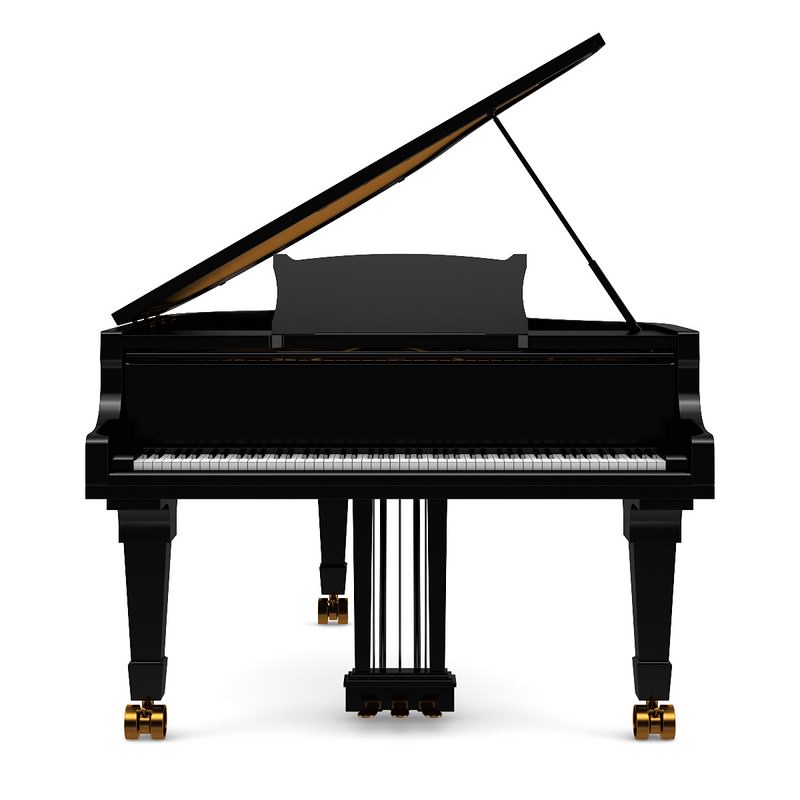 Grand Piano 3D model_4