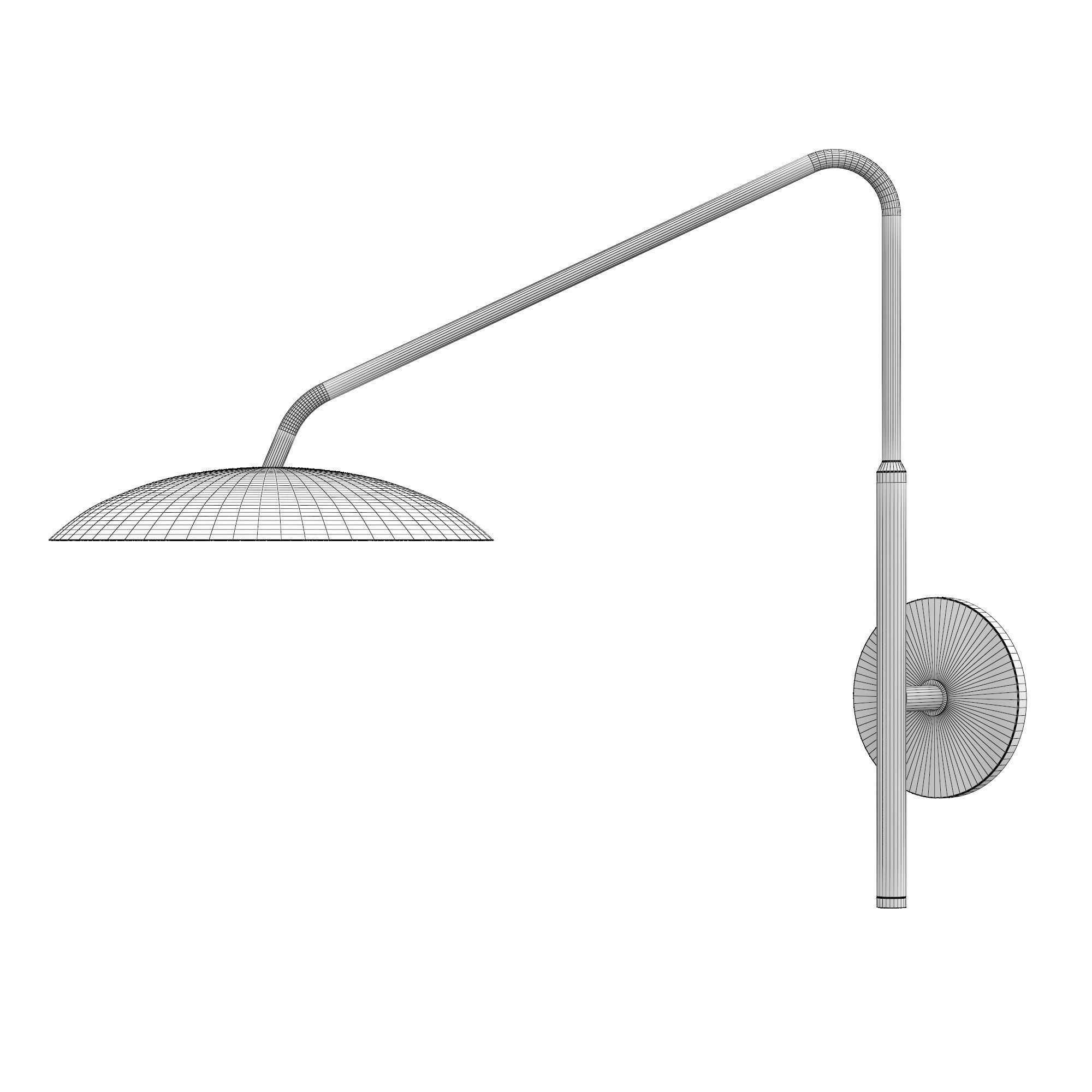 ASHER TASK SCONCE - ANTIQUED BRASS 3D model_4