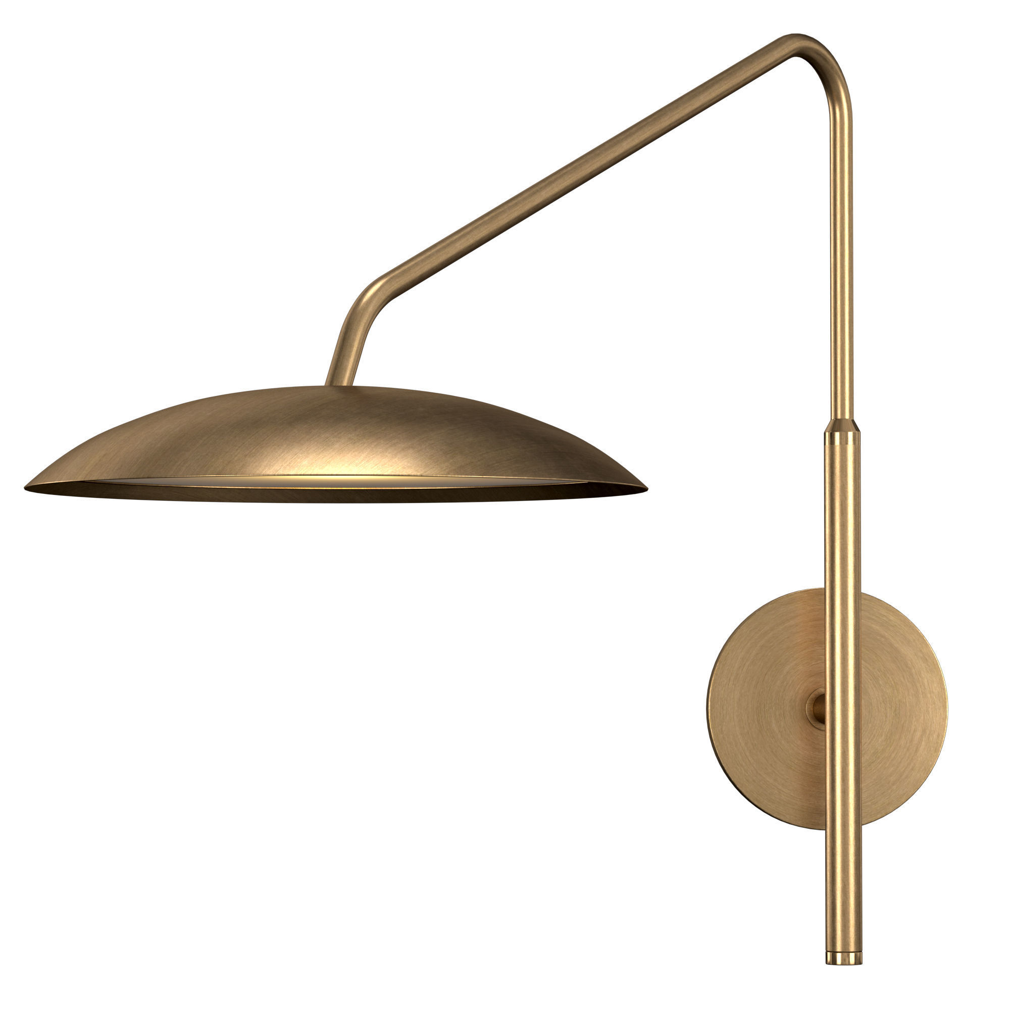 ASHER TASK SCONCE - ANTIQUED BRASS 3D model_3
