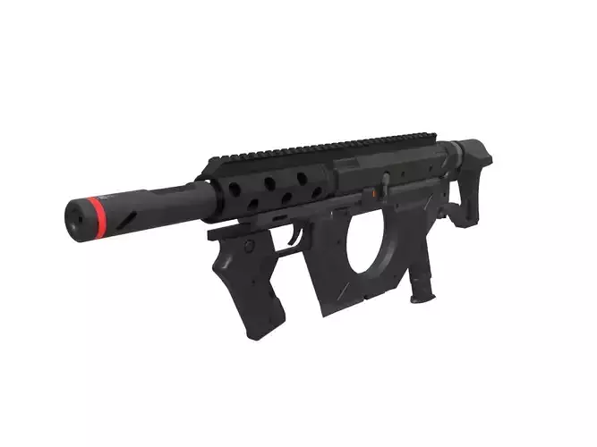 Futuristic submachinegun concept