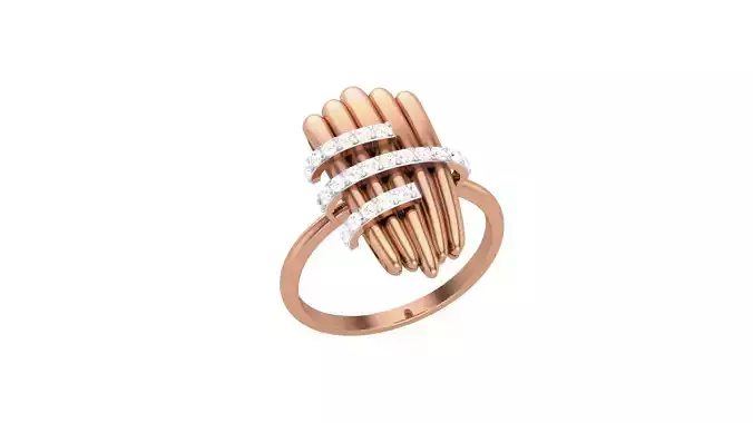 Women Ring Earrings Pendant set 3dm stl 3mf glb render details