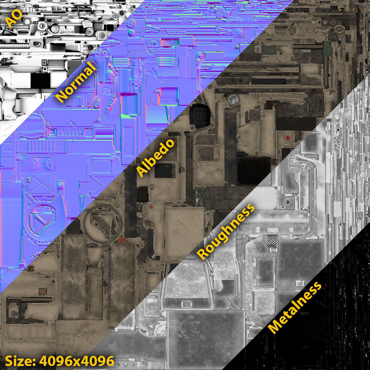 HMMWV M998 Humvee Low-poly 3D model_15