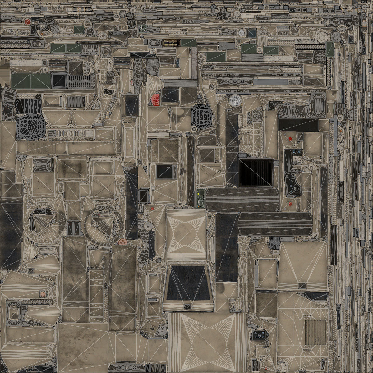 HMMWV M998 Humvee Low-poly 3D model_16