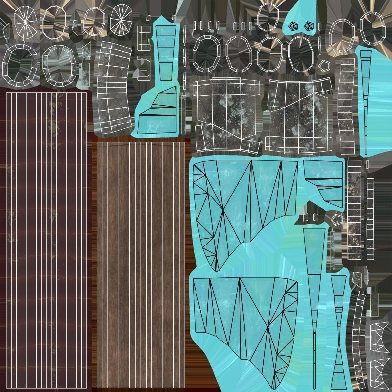 Axe - Diamond Low-poly 3D model_6