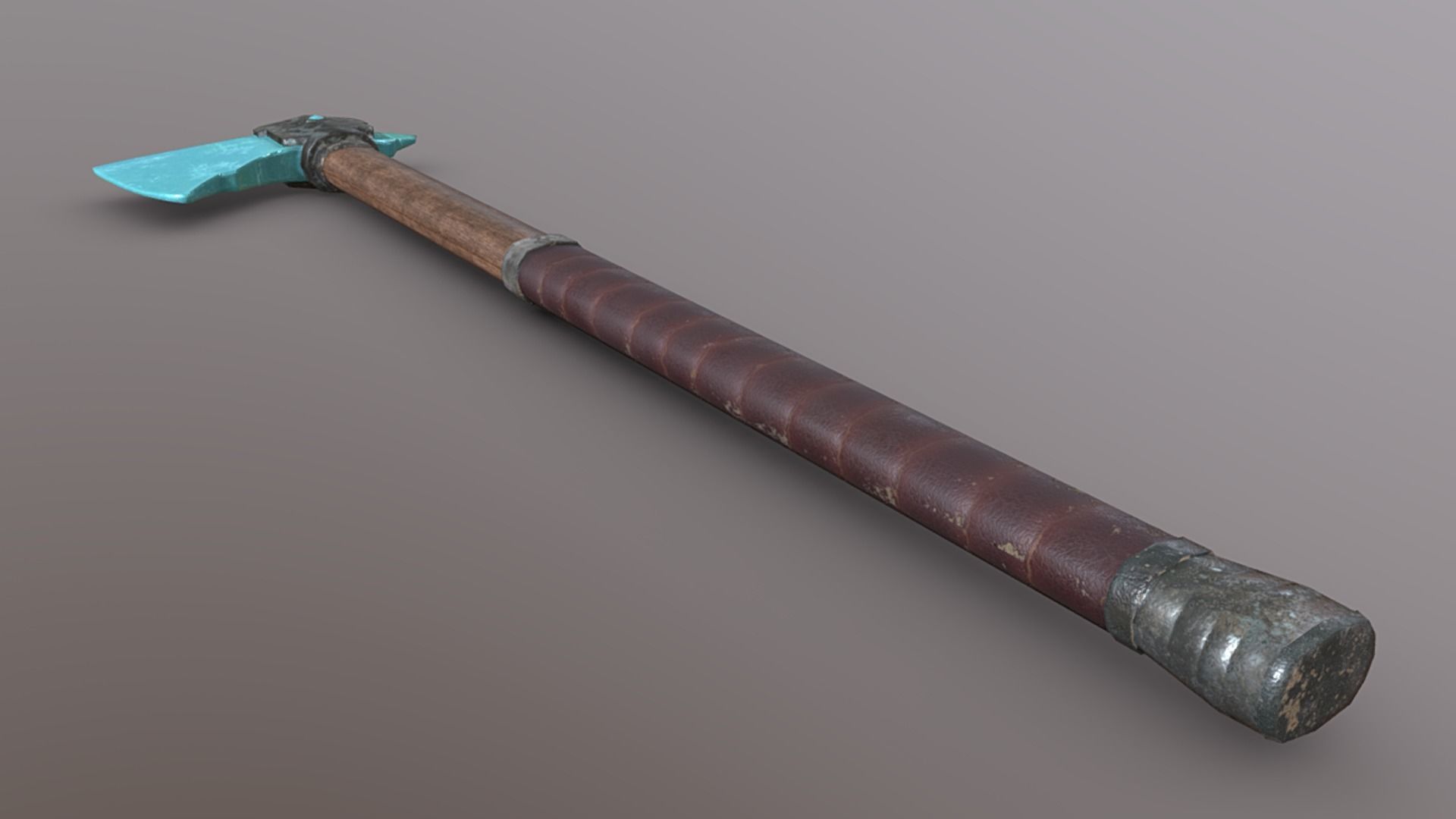 Axe - Diamond Low-poly 3D model_4