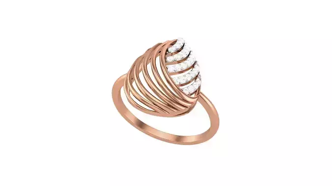 Women Ring Earrings Pendant set 3dm stl 3mf glb render details