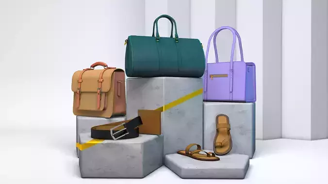 Leather Accessories 3D model