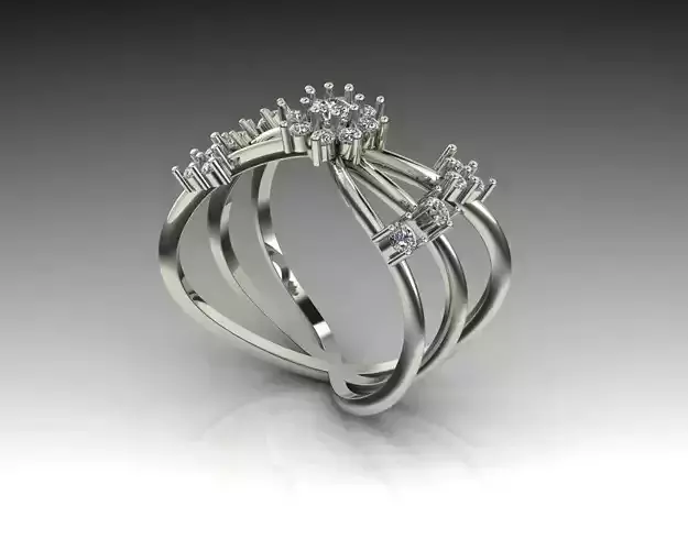 diamond ring 3D print model