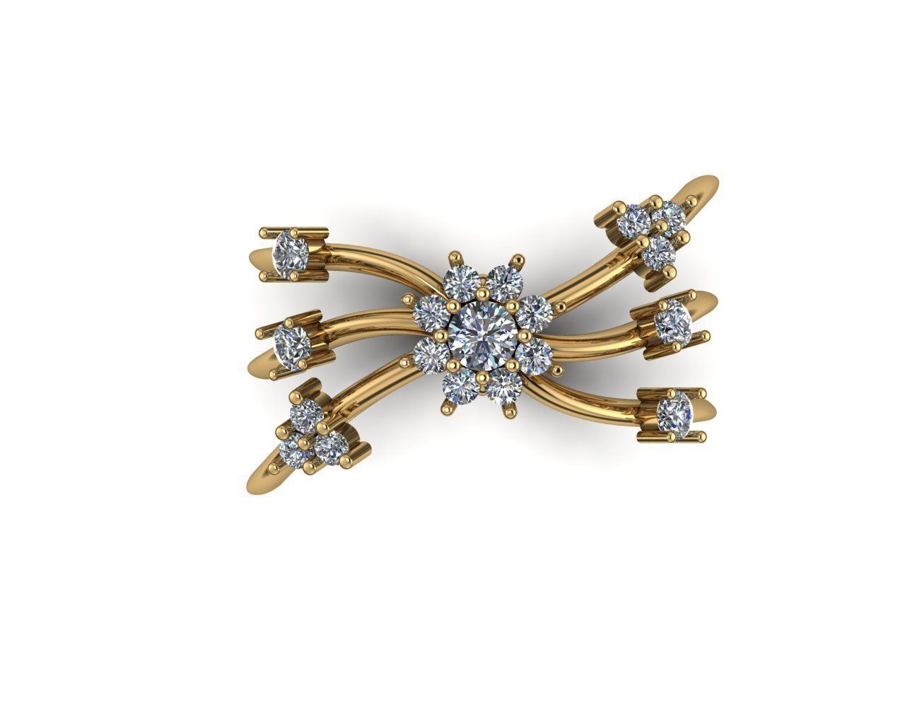 diamond ring 3D print model_10