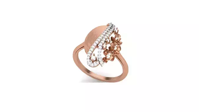 Women Ring Earrings Pendant set 3dm stl 3mf glb render details