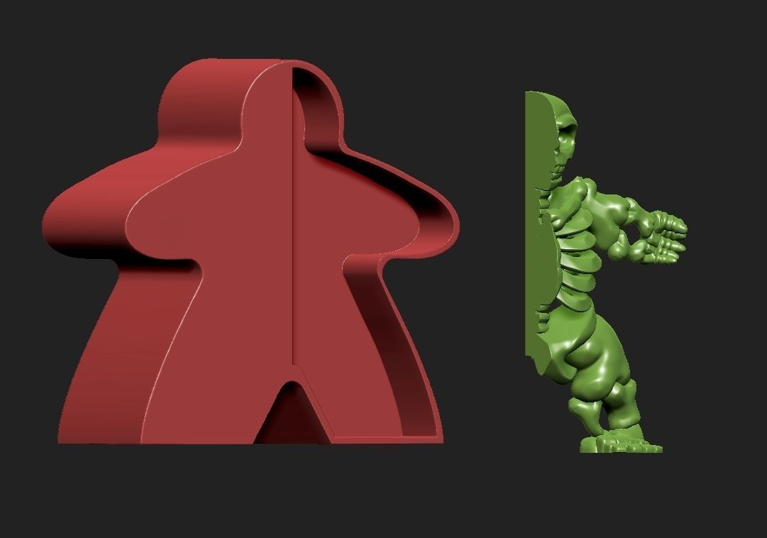 The Meeple Skeleton Art Toy  3D print model_1
