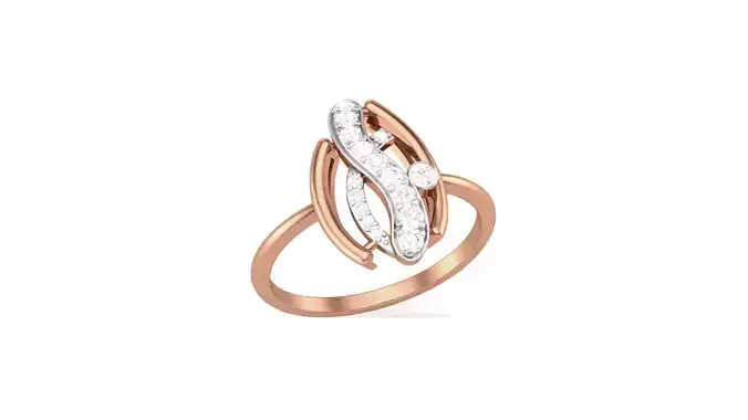 Women Ring Earrings Pendant set 3dm stl 3mf glb render details