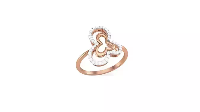 Women Ring Earrings Pendant set 3dm stl 3mf glb render details