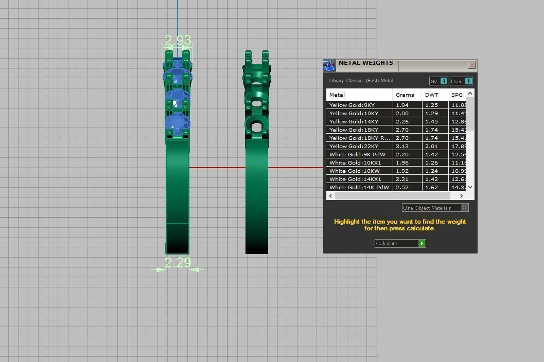 6 diamond ring 3D print model_14