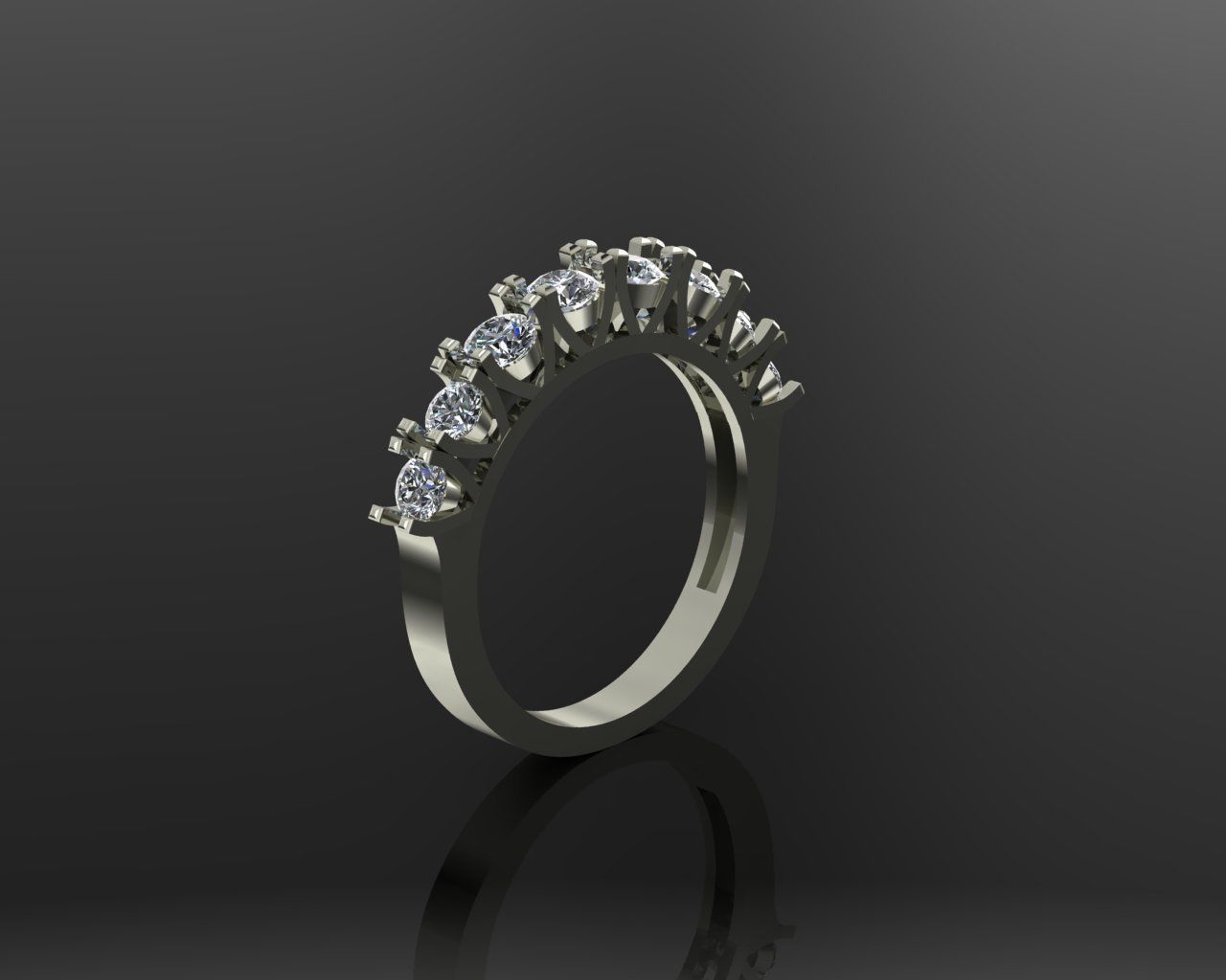 6 diamond ring 3D print model_7