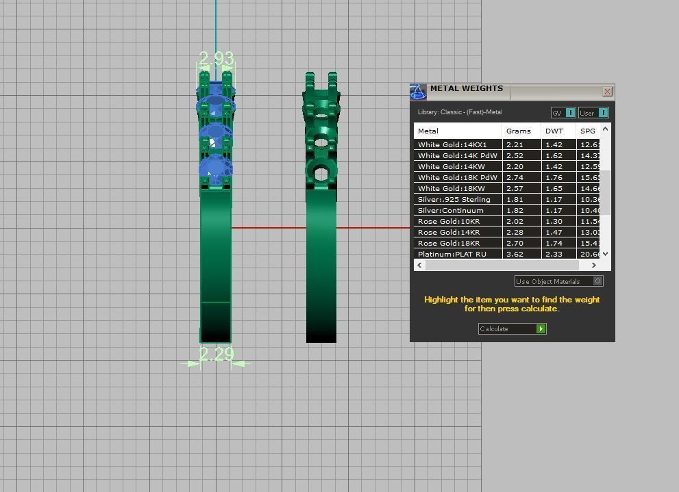 6 diamond ring 3D print model_15