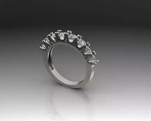 6 diamond ring 3D print model