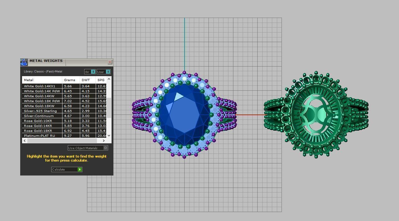 Emerald and ruby ring 3D print model_16